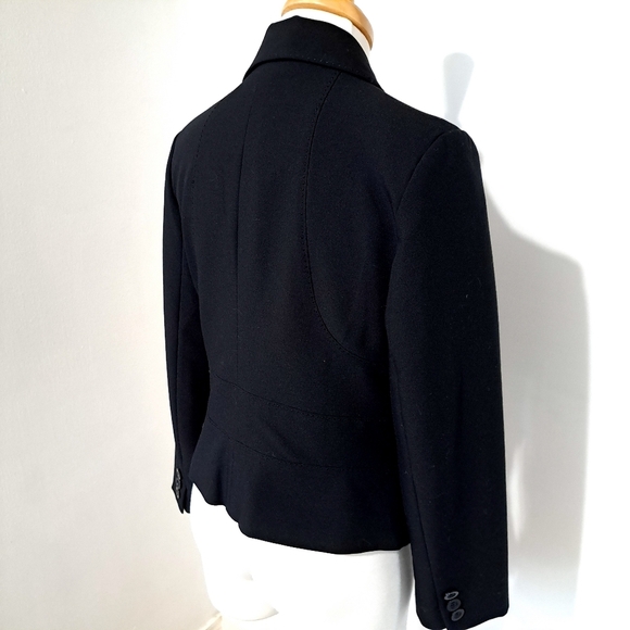 RW&CO | Black women's blazer suit coat light shoulder pads - Picture 3 of 10